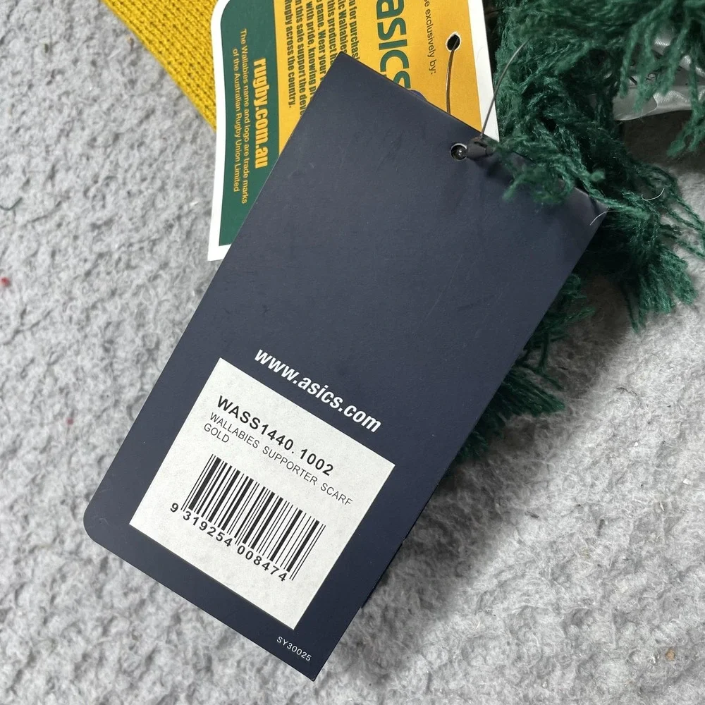 Australia Wallabies Scarf Mens One Size‎ Gold Rugby Union Asics Supporter
